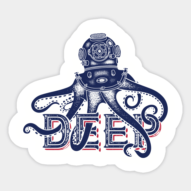 Dive Deep Sticker by CANVAZSHOP